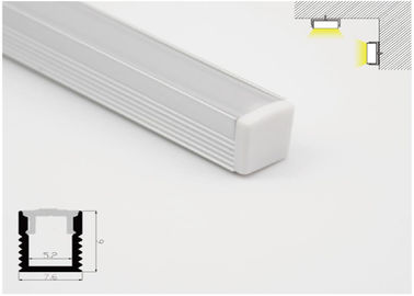 پروفیل ضد خوردگی با اکستروژن LED آلومینیومی با انتقال نور بالا 7.6 * 9mm