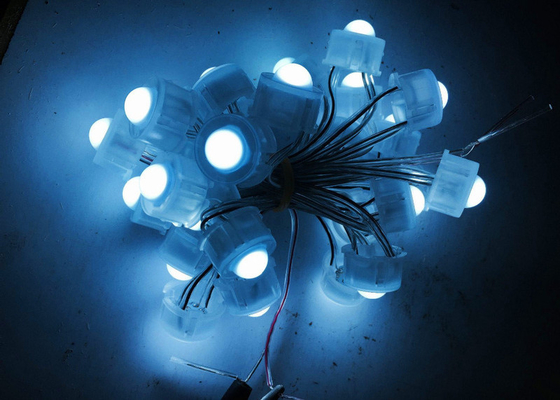 50pcs DC 12V 20mm LED پیکسل کریسمس چراغ String تنها صرفه جویی در انرژی رنگ