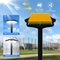 ABS 60w LED چراغ خورشیدی باغ IP67 برای جاده های خارج از خانه