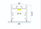 مشخصات داخلی آلومینیوم LED PMMA / PC Diffuser Material 100-2500mm طول میله