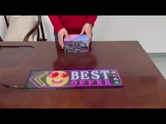 32*128 ماشین کامیون شیشه جلو نرم صفحه نمایش انیمیشن LED با کنترل از راه دور اپلیکیشن