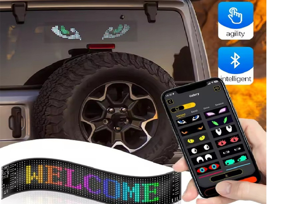 صفحه نمایش نرم ال ای دی برند تبلیغات تبلیغاتی نمایش رنگ RGB APP هوشمند قابل برنامه ریزی داخلی LED Sign
