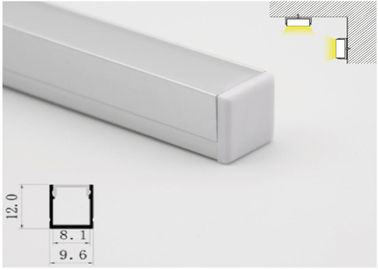 UV مقاومت نوار چراغ آلومینیوم اکستروژن، آلومینیوم مشخصات LED مسکن 9.6 X 12mm