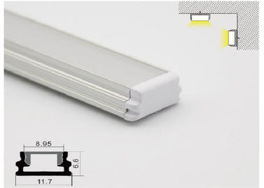 مقاومت در برابر باد LED آلومینیوم مشخصات 11 X 7 میلی متر ال ای دی LED پروفیل برای سقف / دیوار