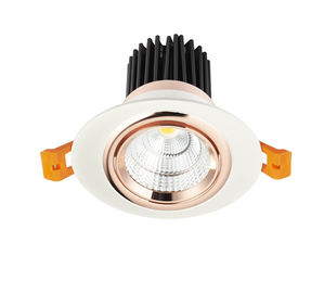24 درجه 0 - 10V 10W Dimmable Cob LED Downlight صرفه جویی در انرژی برای سقف فروشگاه