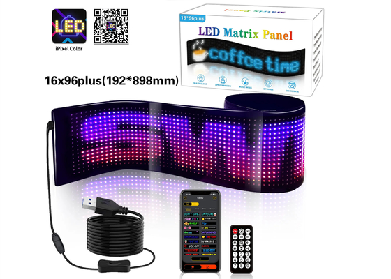 صفحه ی متریکس LED برای تبلیغات تبلیغاتی صفحه نمایش رنگ RGB APP Smart Interior LED Screen
