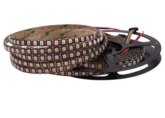 خط سیگنال دوگانه دیجیتال DC12V IP20 WS2815 SMD5050 96 led/m l RGB IC نوار LED قابل آدرس