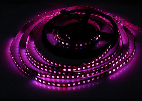 خط سیگنال دوگانه دیجیتال DC12V IP20 WS2815 SMD5050 96 led/m l RGB IC نوار LED قابل آدرس