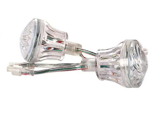 24 ولت RGB WS2811/UCS1903 LED روشنایی سرگرمی Pixel Light Cabochon LED 60mm 18 LED