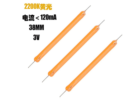 Dc3v 38MM COB شعله LED 2200k 2700K 6500K قطعات لامپ شعله سرامیکی