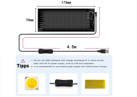 صفحه نمایش LED انعطاف پذیر 16 * 32 کنترل اپلیکیشن برنامه نویسی پیام حرکت پذیر صفحه نمایش LED ماشین انعطاف پذیر