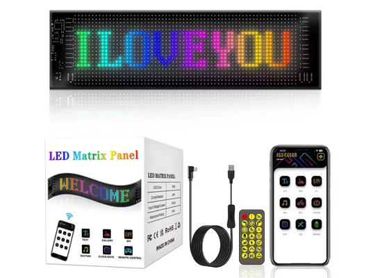 صفحه نمایش نرم ال ای دی برند تبلیغات تبلیغاتی نمایش رنگ RGB APP هوشمند قابل برنامه ریزی داخلی LED Sign