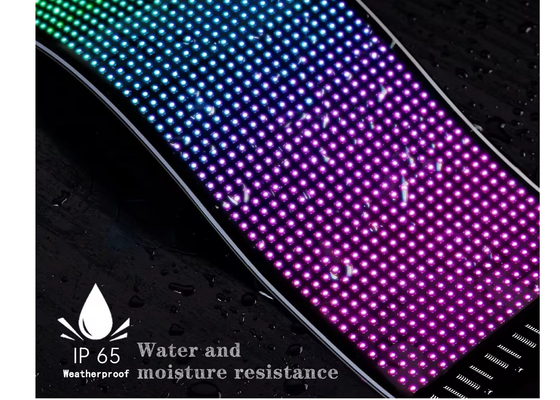 پیکسل RGB LED نمایش انعطاف پذیر اپلیکیشن بلوتوث صفحه نمایش تبلیغاتی خودرو خودرو Ip65 ضد آب نرم صفحه نمایش دیجیتال