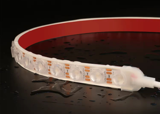 DC 24V 24W 1led ضد آب نوار نرم نور سفید LED لنز دیوار شوینده برای نورپردازی نمای