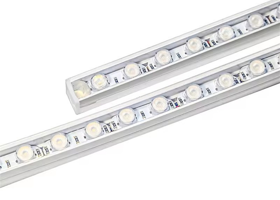16*16 میلی متر انعطاف پذیر لنز نوری خطی LED DC24V IP65 ضد آب چراغ شوینده دیوار