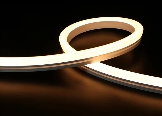 1220 لبه خم شده ضد آب IP67 نوار نور انعطاف پذیر LED برای روشنایی در فضای باز در سیلیکون انعطاف پذیر