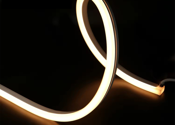 1220 لبه خم شده ضد آب IP67 نوار نور انعطاف پذیر LED برای روشنایی در فضای باز در سیلیکون انعطاف پذیر