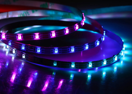 WS2812C 2020 90/120leds چراغ میز ماسه رنگ جادویی مینی 4MM چراغ های نوار LED