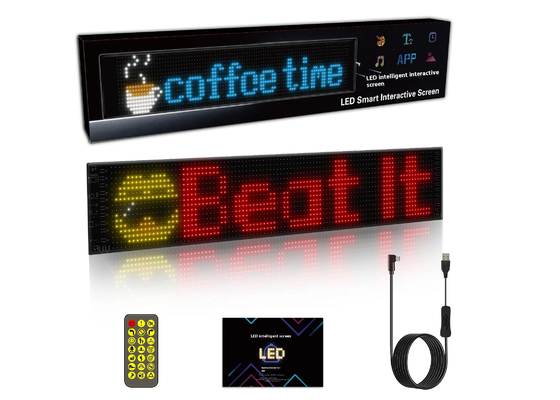 برچسب هوشمند ماشین 120x595mm RGB LED پویا کامیون چراغ چشم شیطان برای نمایشگاه هوشمند در فضای باز IP65