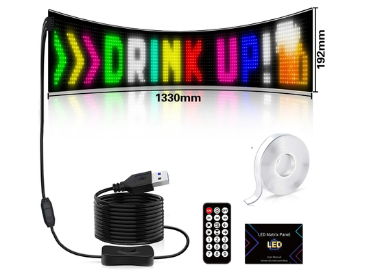 کنترل از راه دور صفحه نمایش قابل برنامه ریزی RGB ، نمایش نرم LED تبلیغاتی پنجره فروشگاه