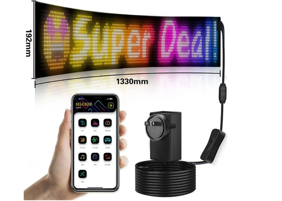 صفحه نمایش دیجیتال پنجره خودرو LED چند عملکرد قابل برنامه ریزی صفحه تبلیغاتی تزئینی ماتریس