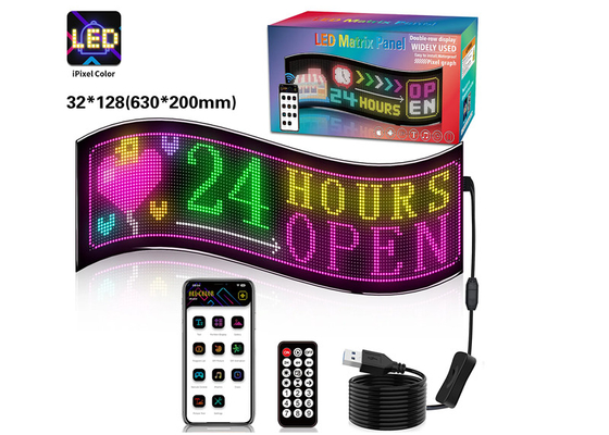 32*128 صفحه LED با کنترل از راه دور برنامه