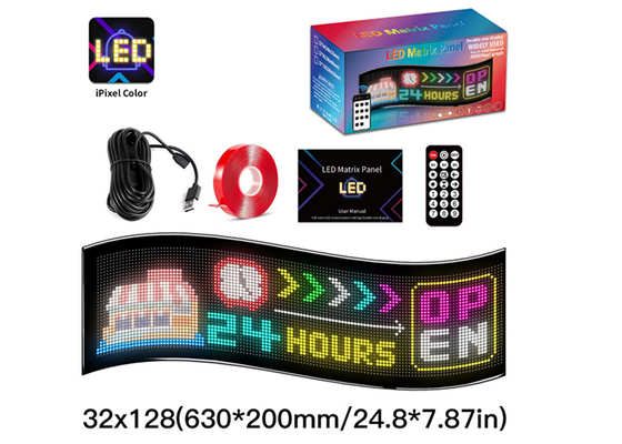 32*128 صفحه LED با کنترل از راه دور برنامه