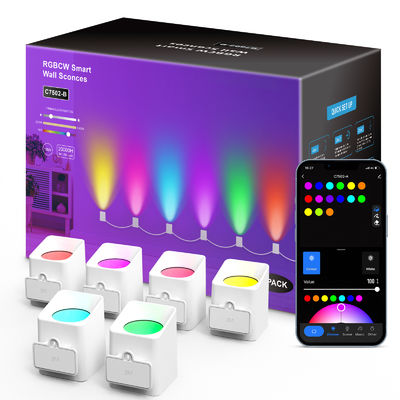 کنترل بلوتوث قابل آدرس RGBCW Smart Wall Sconces / Eave Lights برای دکوراسیون کریسمس